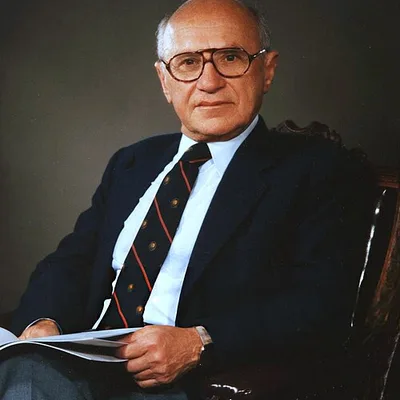 Portrait of Milton Friedman